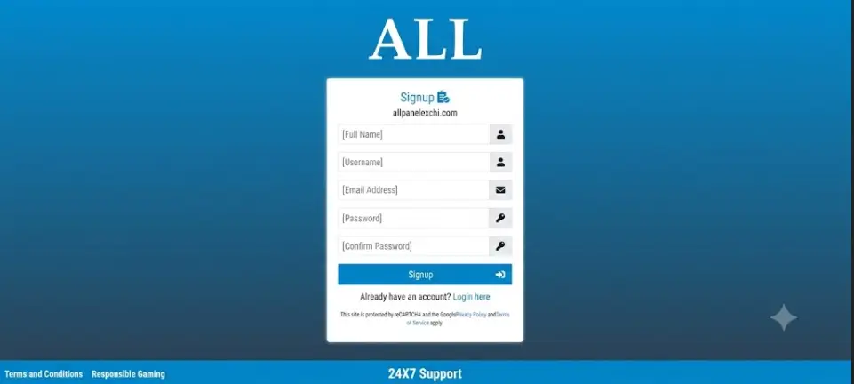 Creating a new AllPanelExch online cricket ID in two minutes during signup